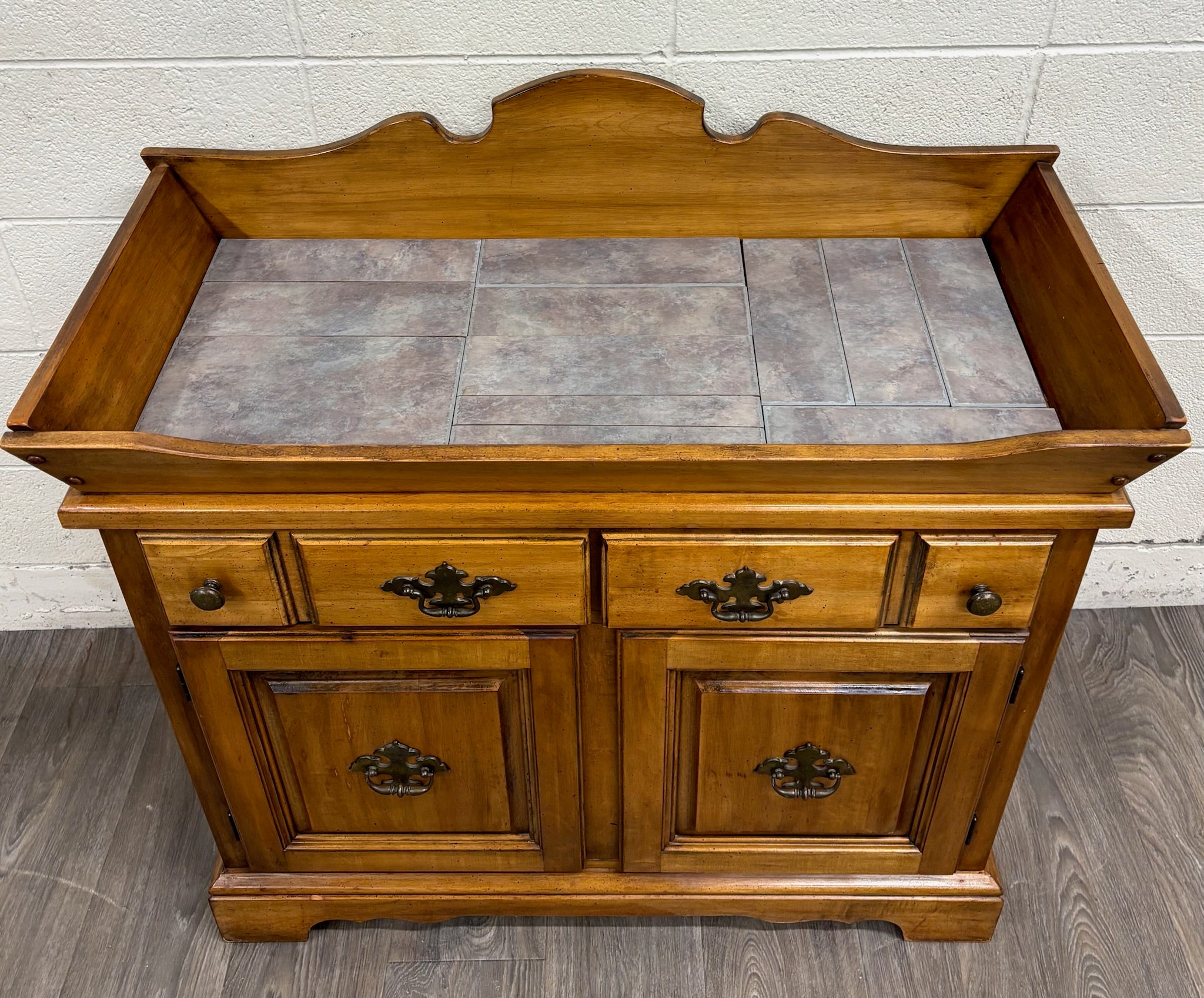 Vintage Garrison Furniture Company Early American Colonial Revival Dry Sink