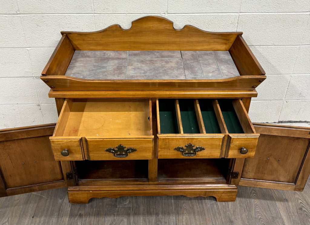 Vintage Garrison Furniture Company Early American Colonial Revival Dry Sink