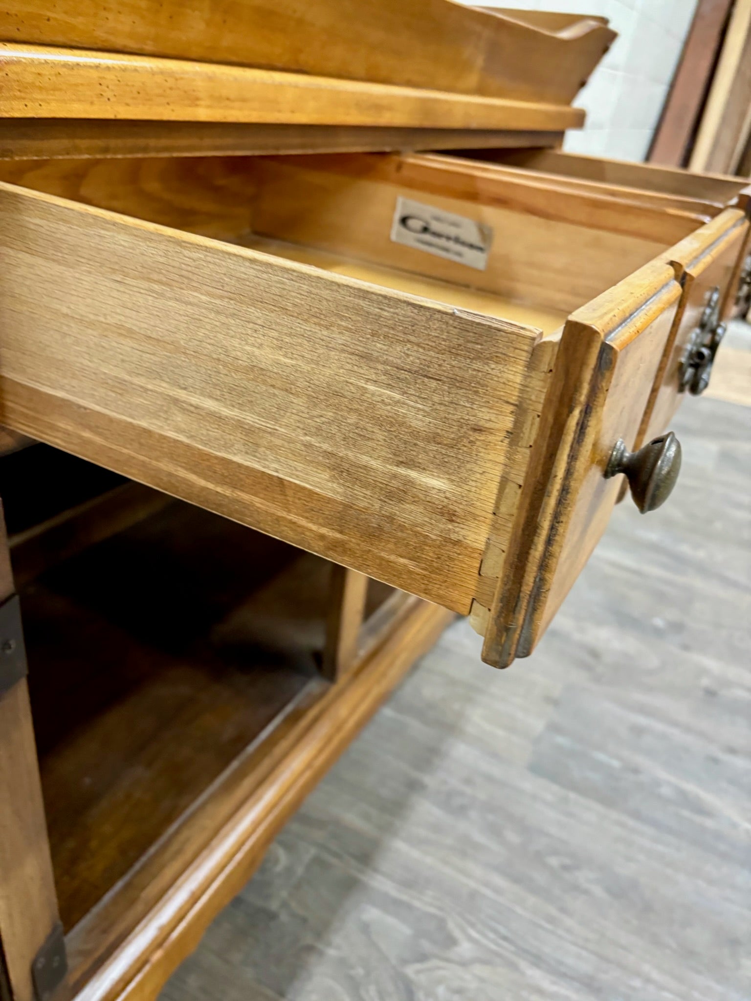 Vintage Garrison Furniture Company Early American Colonial Revival Dry Sink