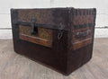 Antique 19th Century Victorian Flat Top Travel Trunk