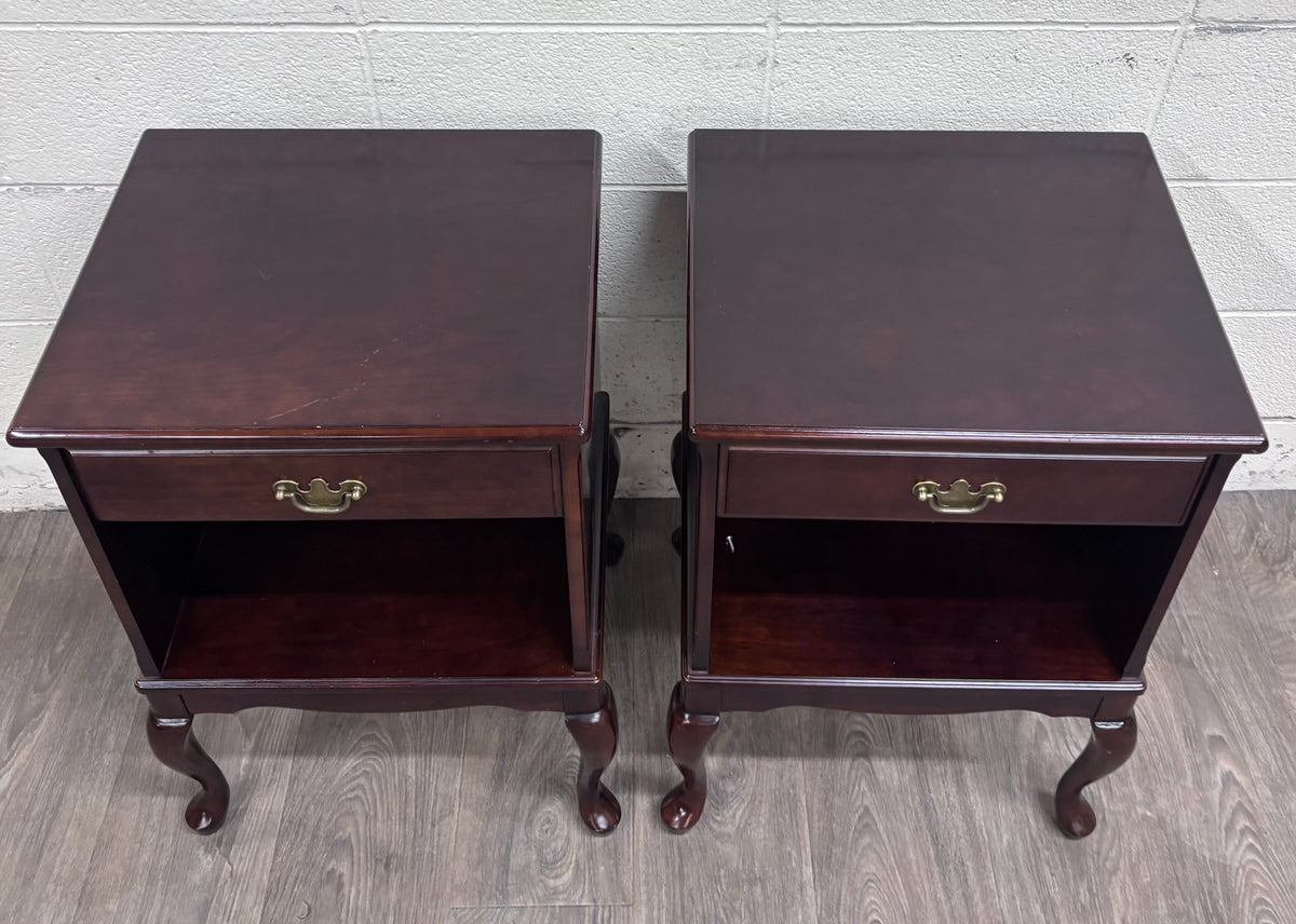 Vintage Bombay Company Nightstands Side Tables - Matching Pair