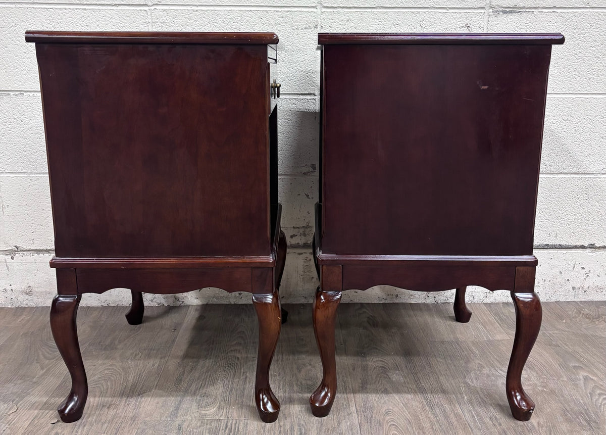 Vintage Bombay Company Nightstands Side Tables - Matching Pair