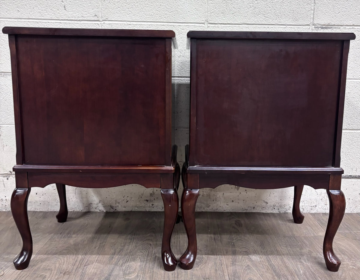 Vintage Bombay Company Nightstands Side Tables - Matching Pair