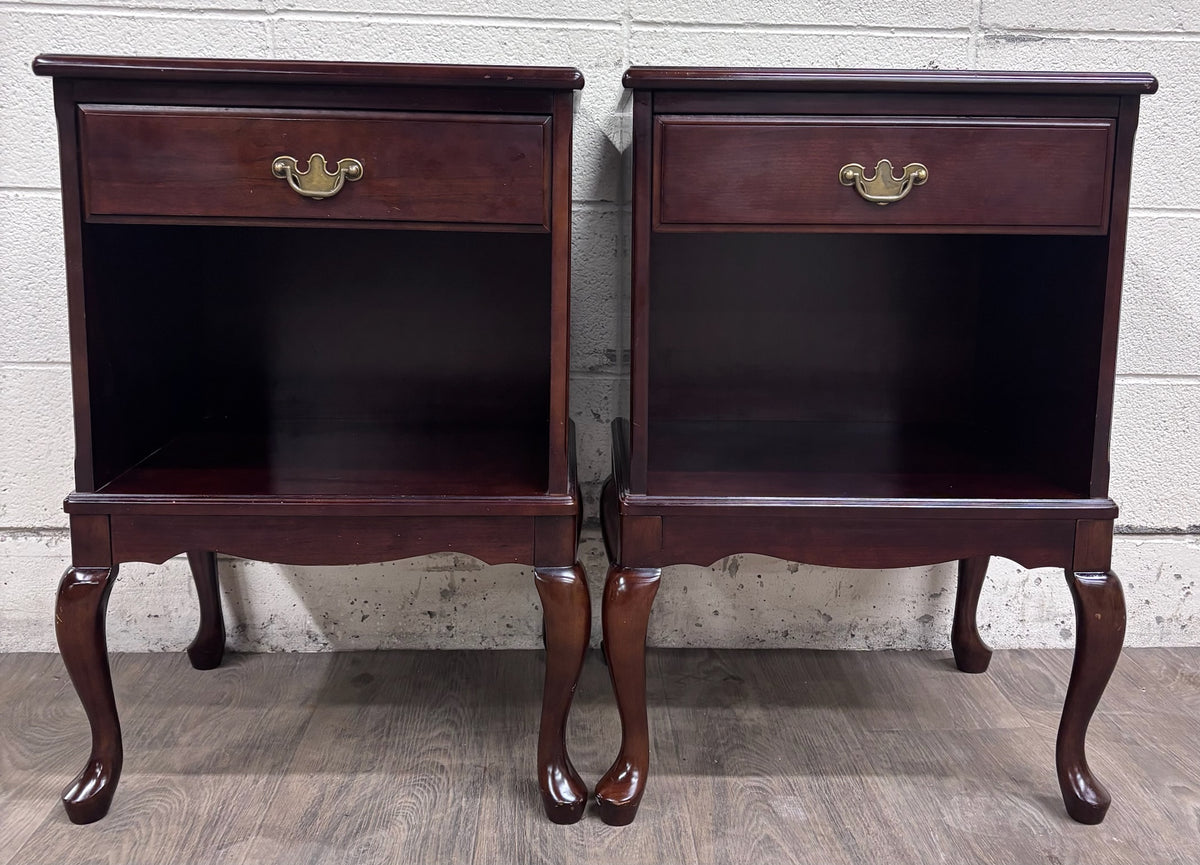 Vintage Bombay Company Nightstands Side Tables - Matching Pair