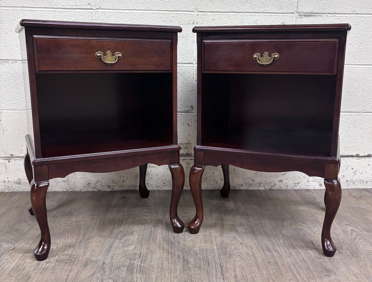 Vintage Bombay Company Nightstands Side Tables - Matching Pair
