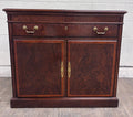 Vintage Drexel Mahogany Expandable Server Cabinet Buffet Dry Bar Liquor Cabinet