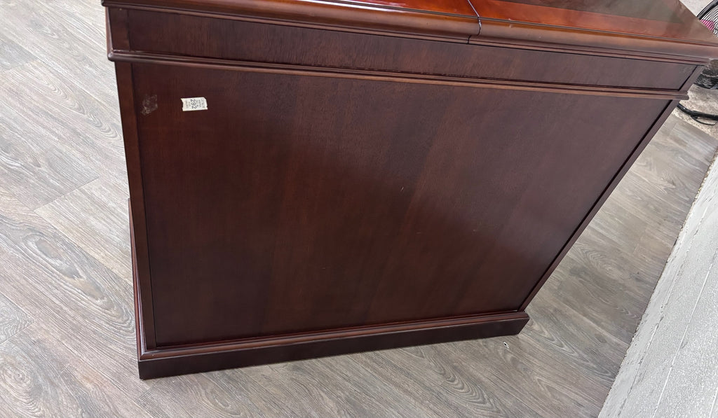 Vintage Drexel Mahogany Expandable Server Cabinet Buffet Dry Bar Liquor Cabinet