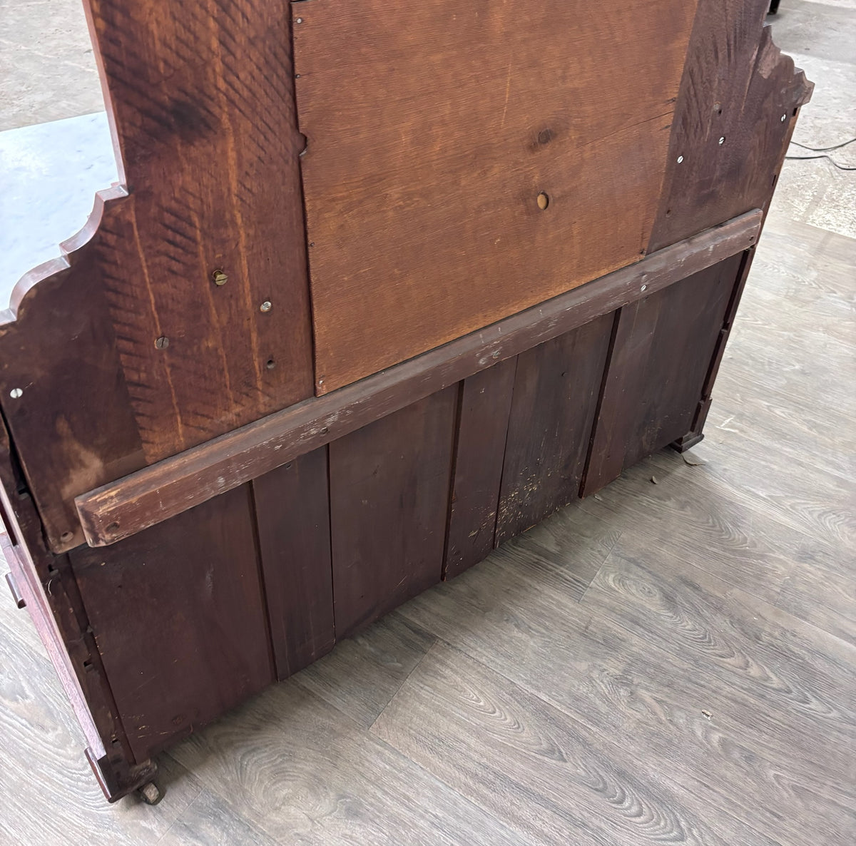 Antique 1800s Victorian Eastlake Walnut Dressing Stand Dresser Bedroom Vanity