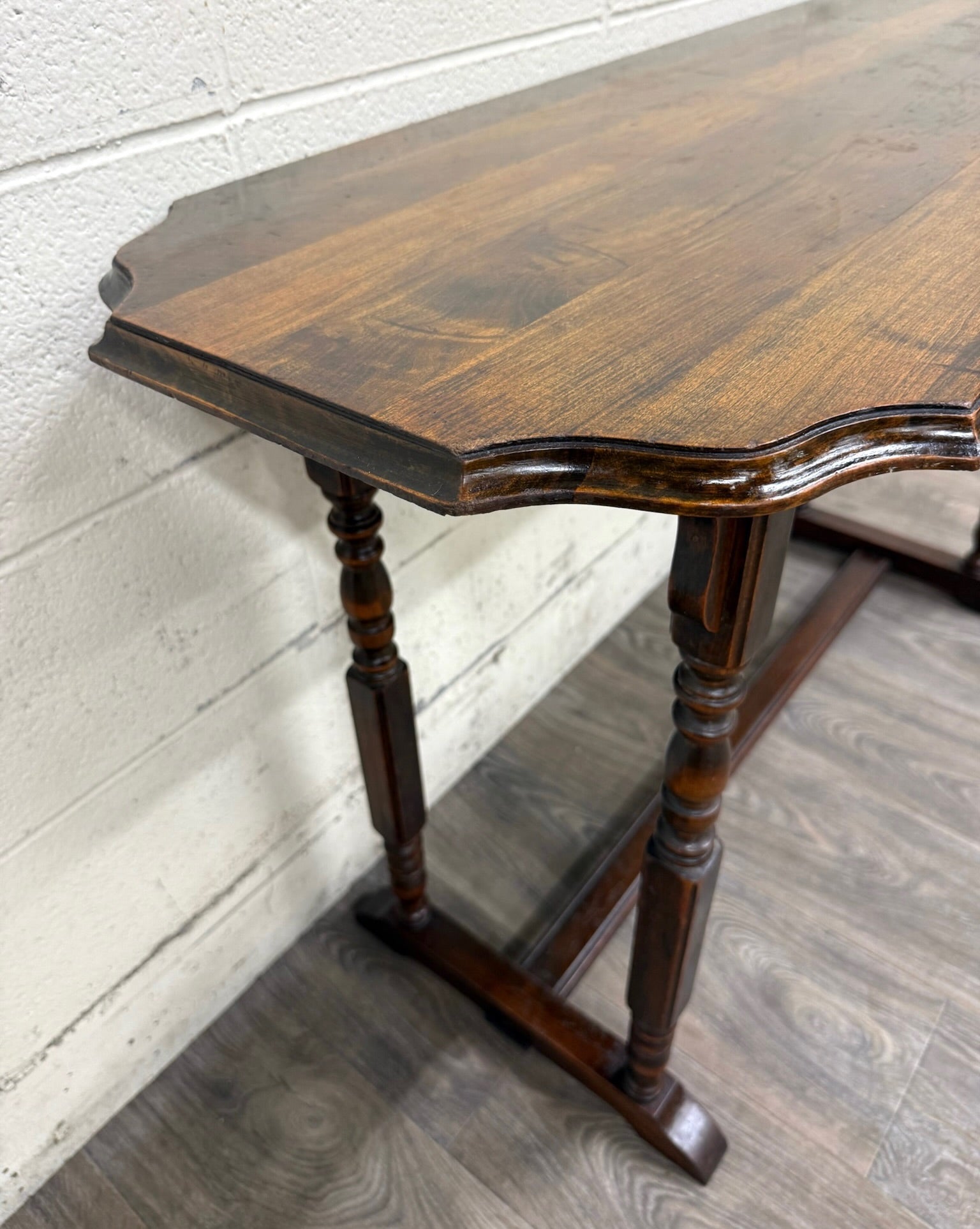 Vintage Jacobean Revival Sofa Table Console Table Hall Table