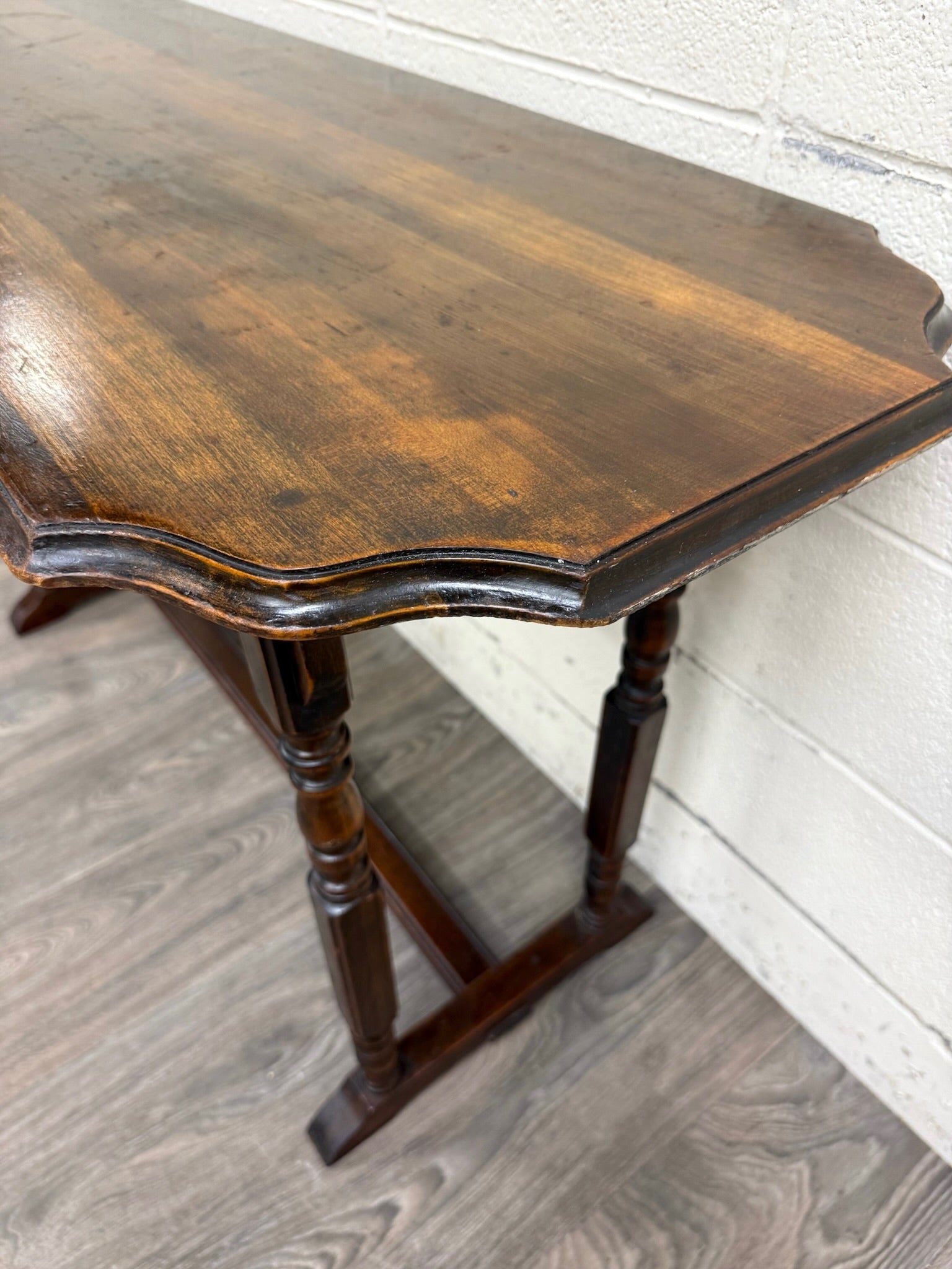 Vintage Jacobean Revival Sofa Table Console Table Hall Table