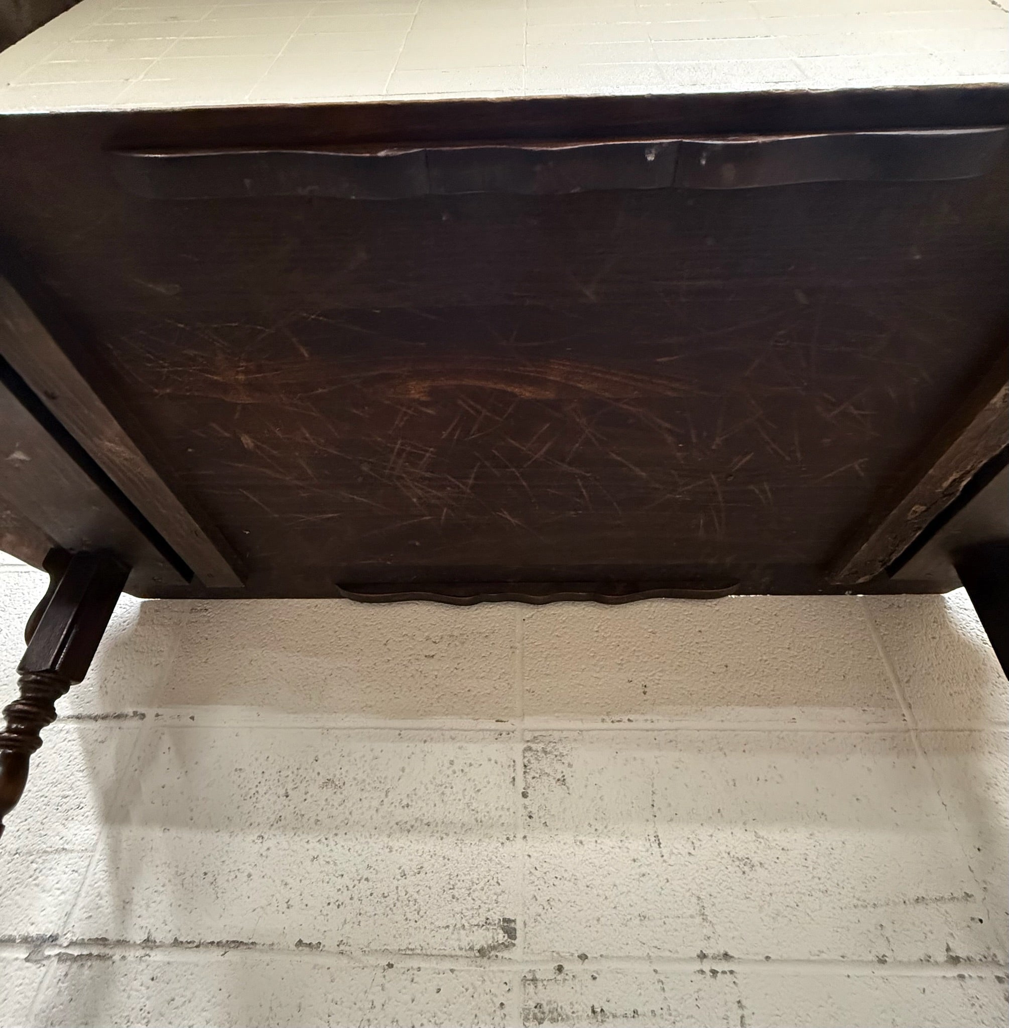 Vintage Jacobean Revival Sofa Table Console Table Hall Table