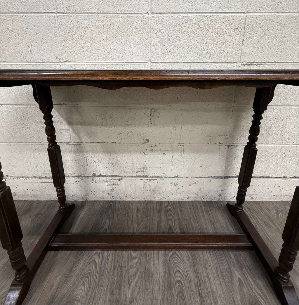 Vintage Jacobean Revival Sofa Table Console Table Hall Table