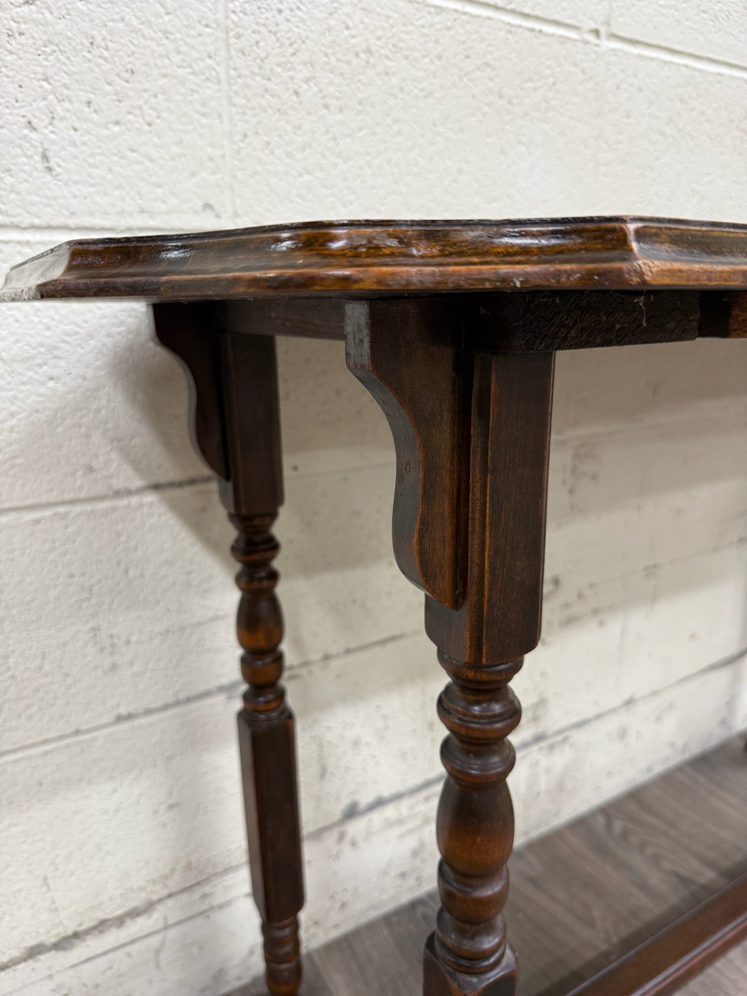 Vintage Jacobean Revival Sofa Table Console Table Hall Table
