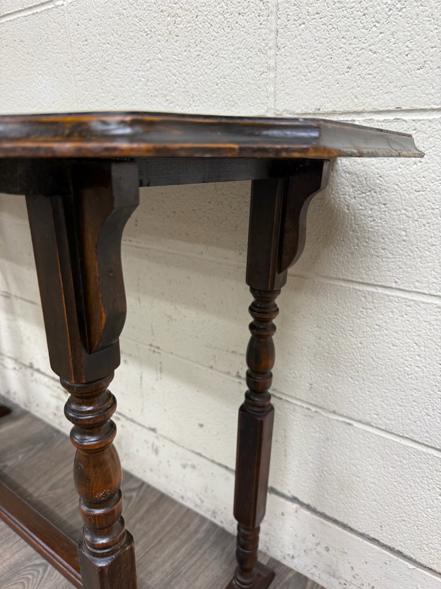 Vintage Jacobean Revival Sofa Table Console Table Hall Table