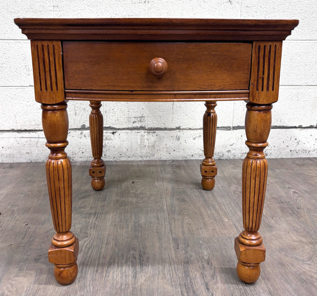 Broyhill Single Drawer Wood End Table