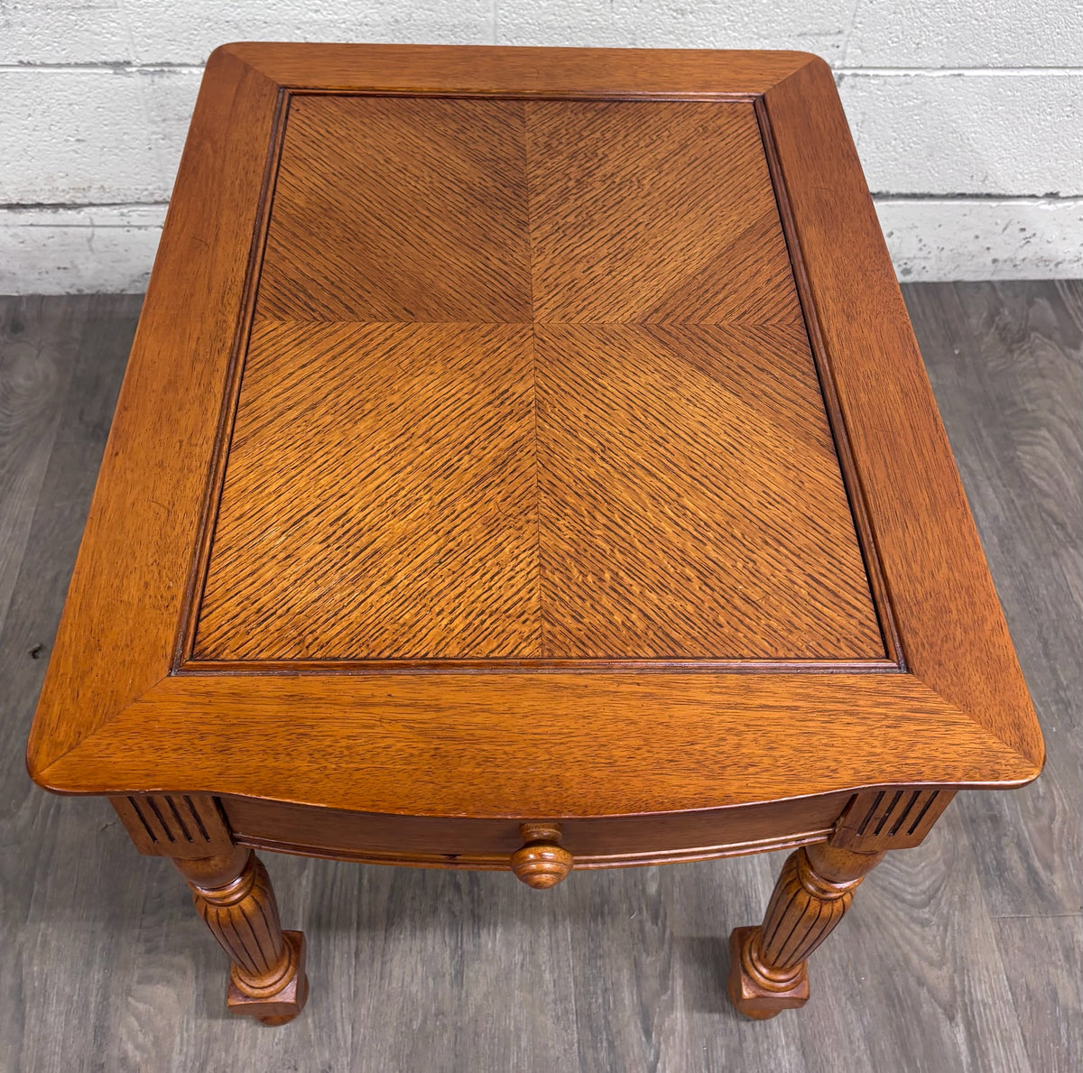 Broyhill Single Drawer Wood End Table