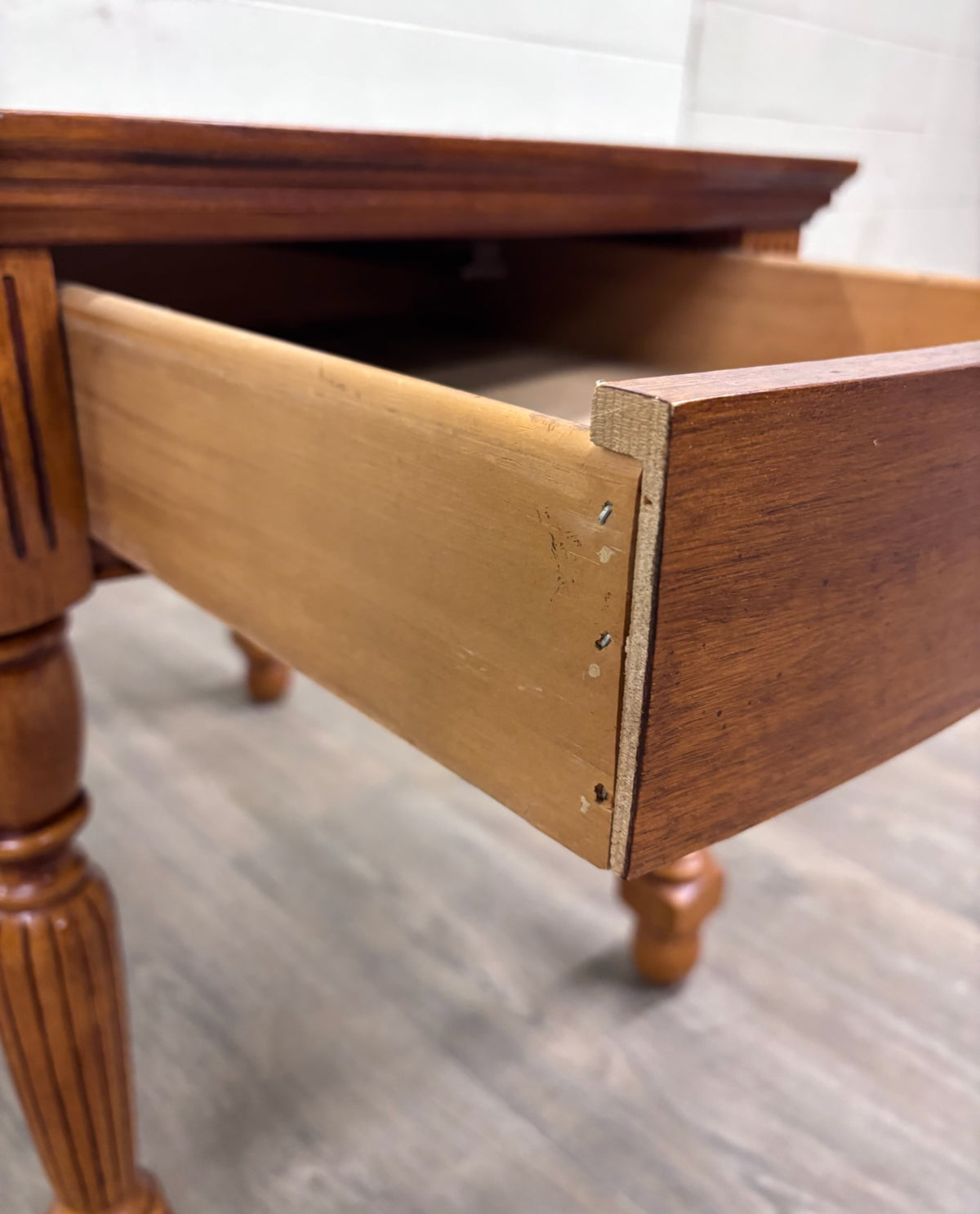 Broyhill Single Drawer Wood End Table