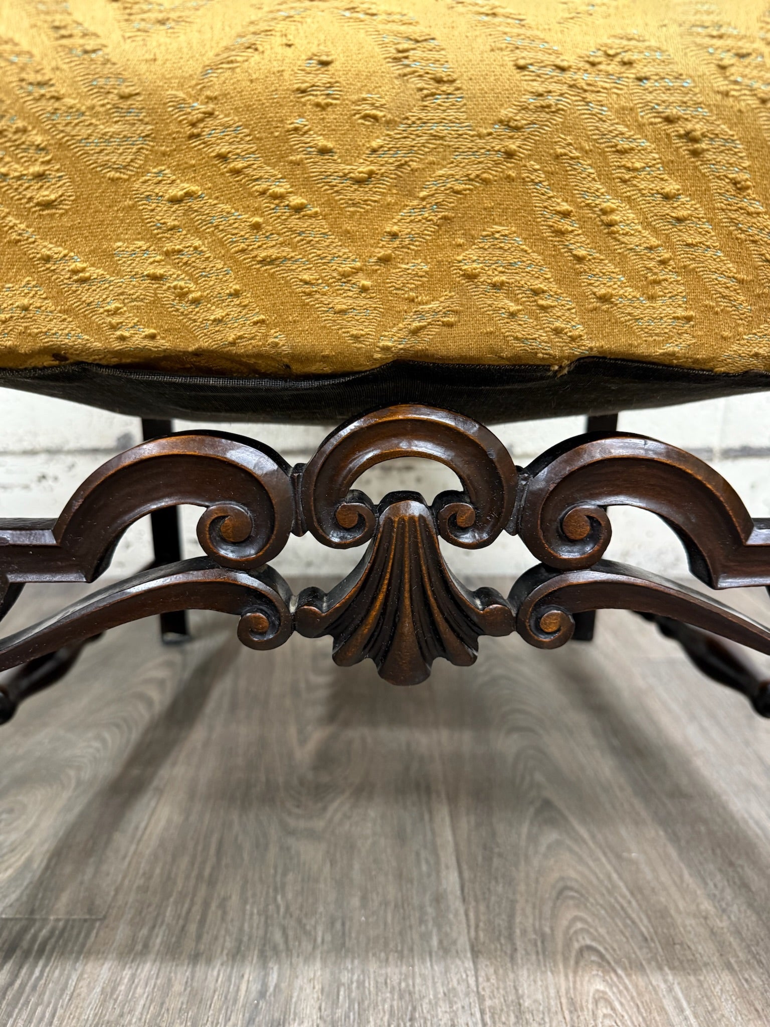 Vintage Spanish Revival Renaissance Revival Walnut Armchair