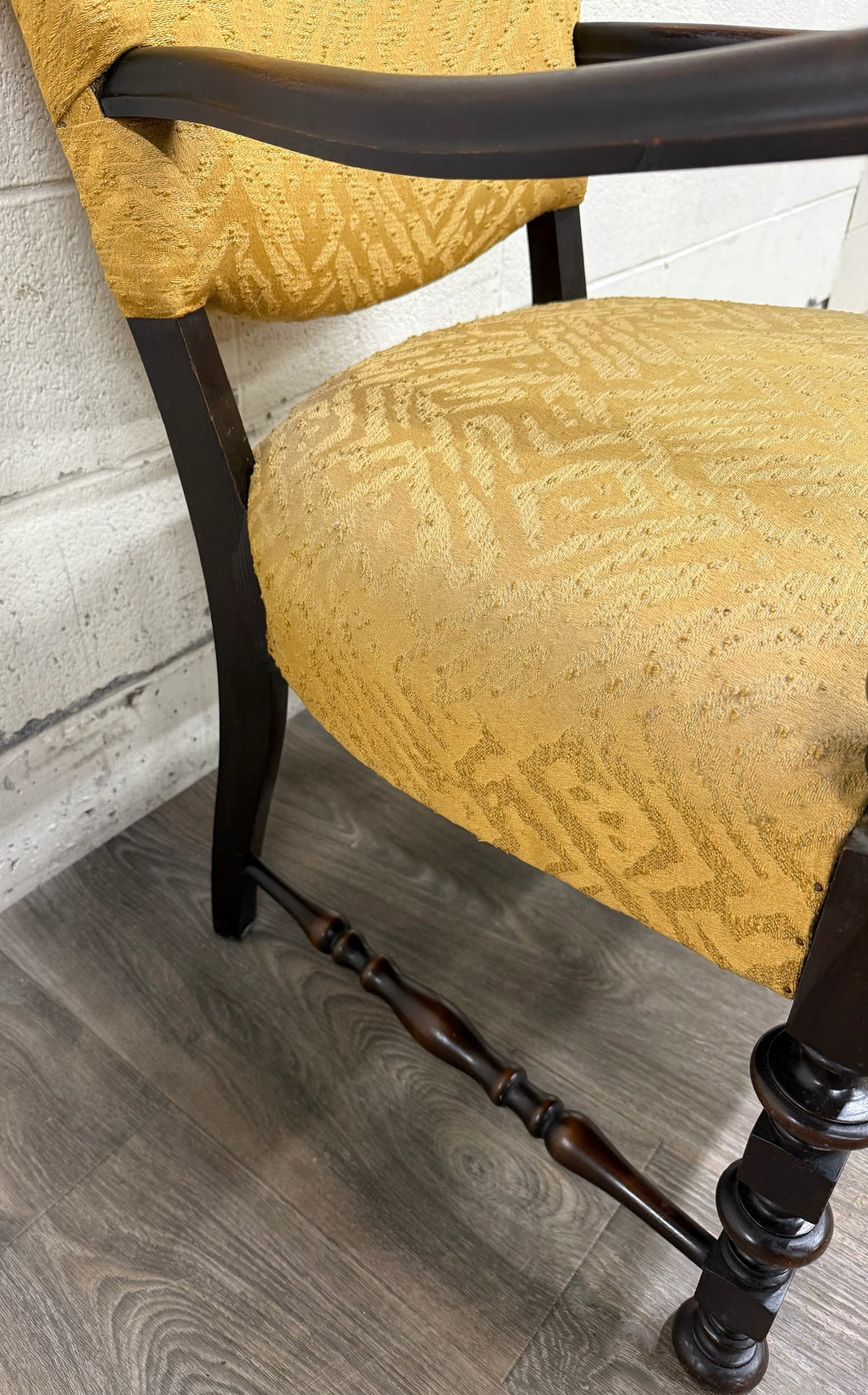 Vintage Spanish Revival Renaissance Revival Walnut Armchair