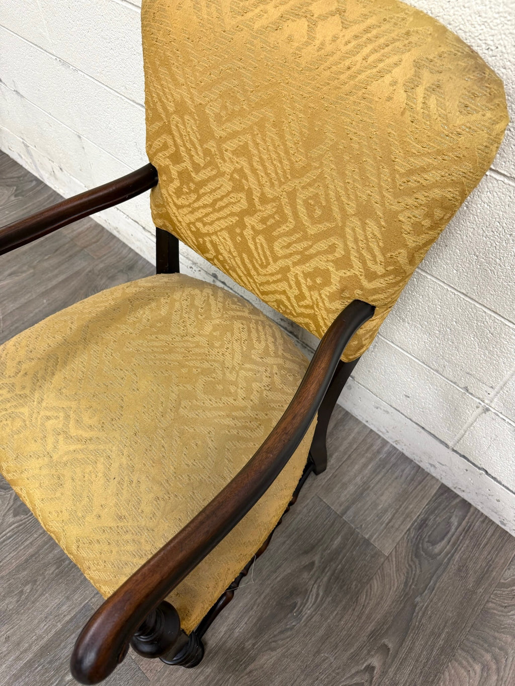 Vintage Spanish Revival Renaissance Revival Walnut Armchair