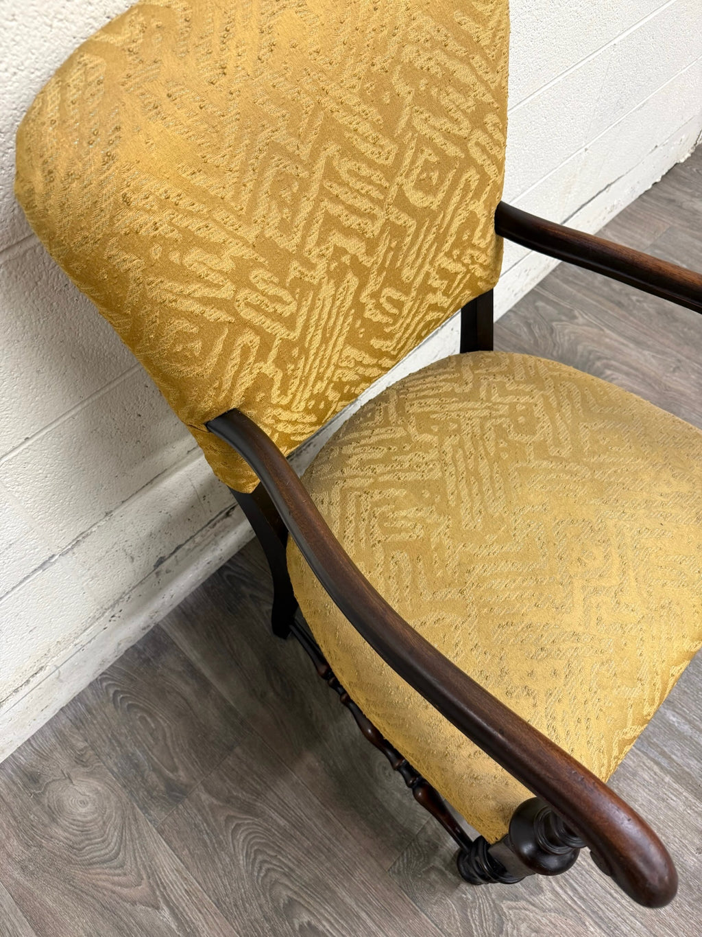 Vintage Spanish Revival Renaissance Revival Walnut Armchair