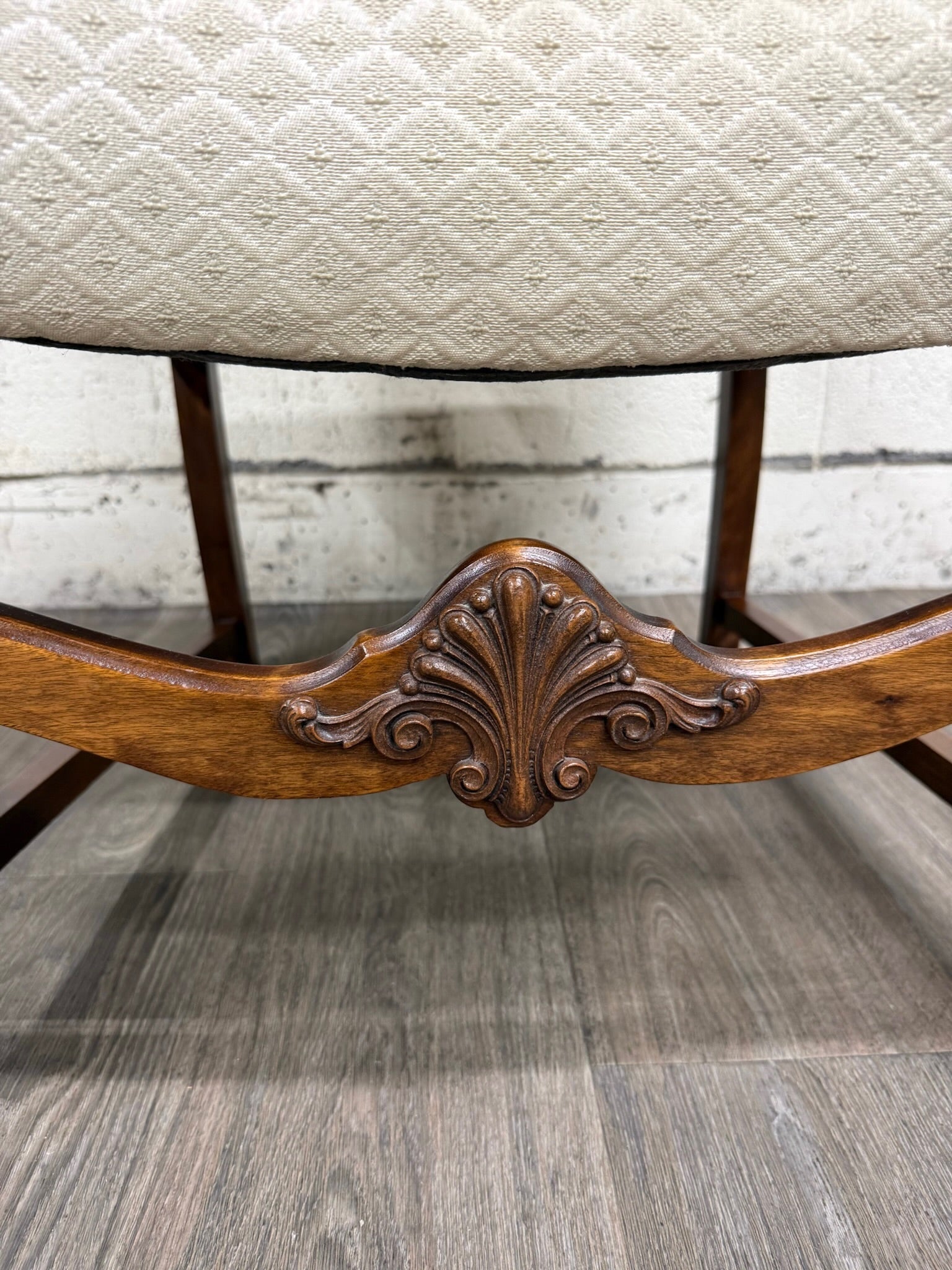 Vintage Spanish Revival Walnut Armchair