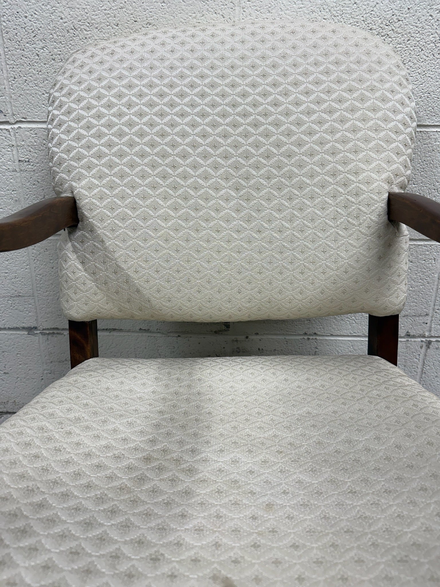 Vintage Spanish Revival Walnut Armchair