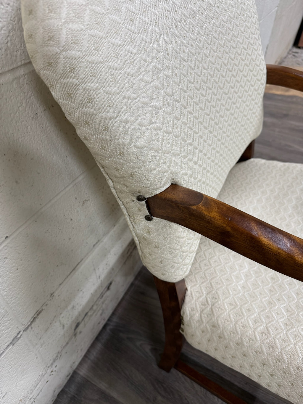 Vintage Spanish Revival Walnut Armchair