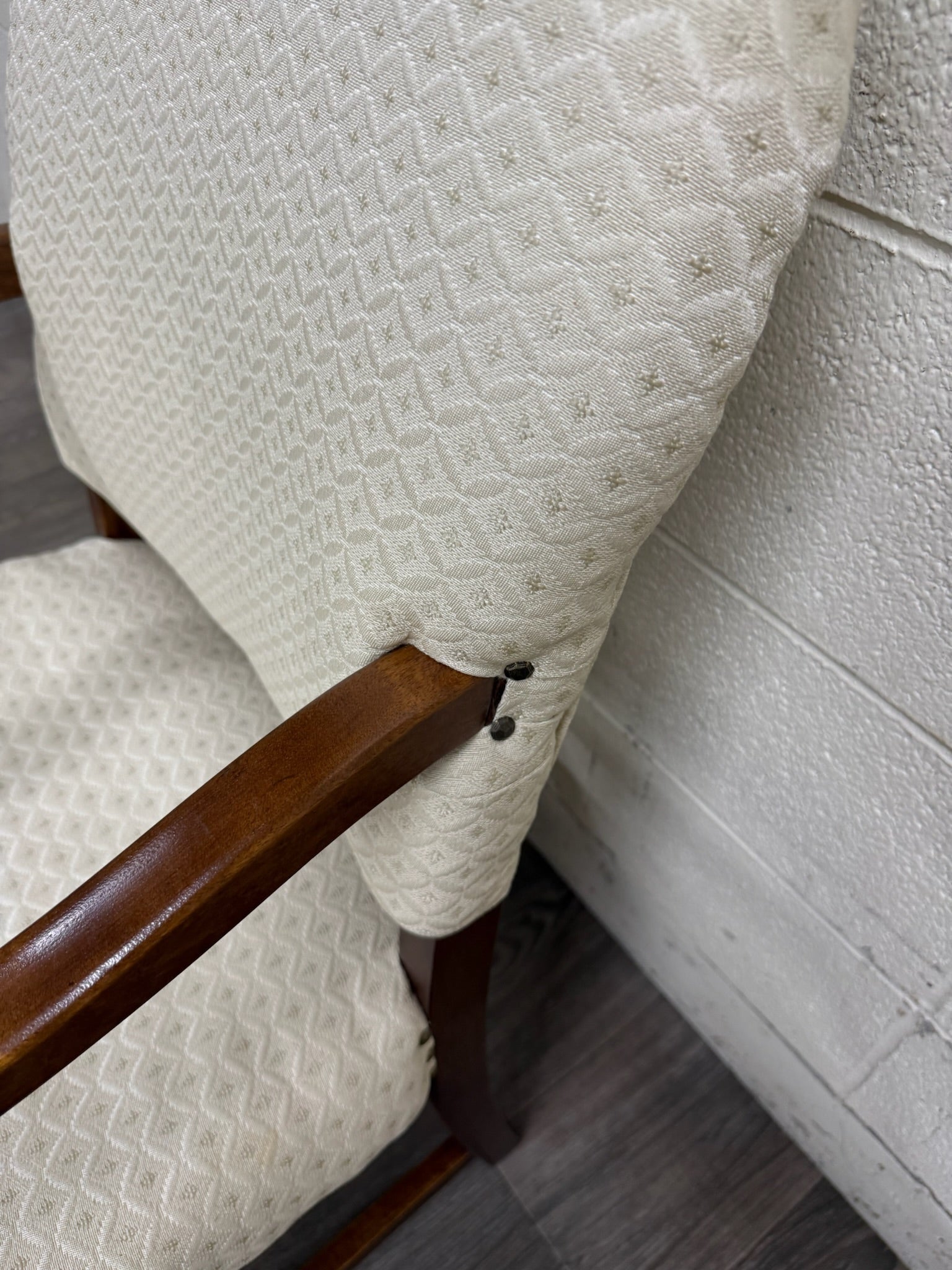 Vintage Spanish Revival Walnut Armchair