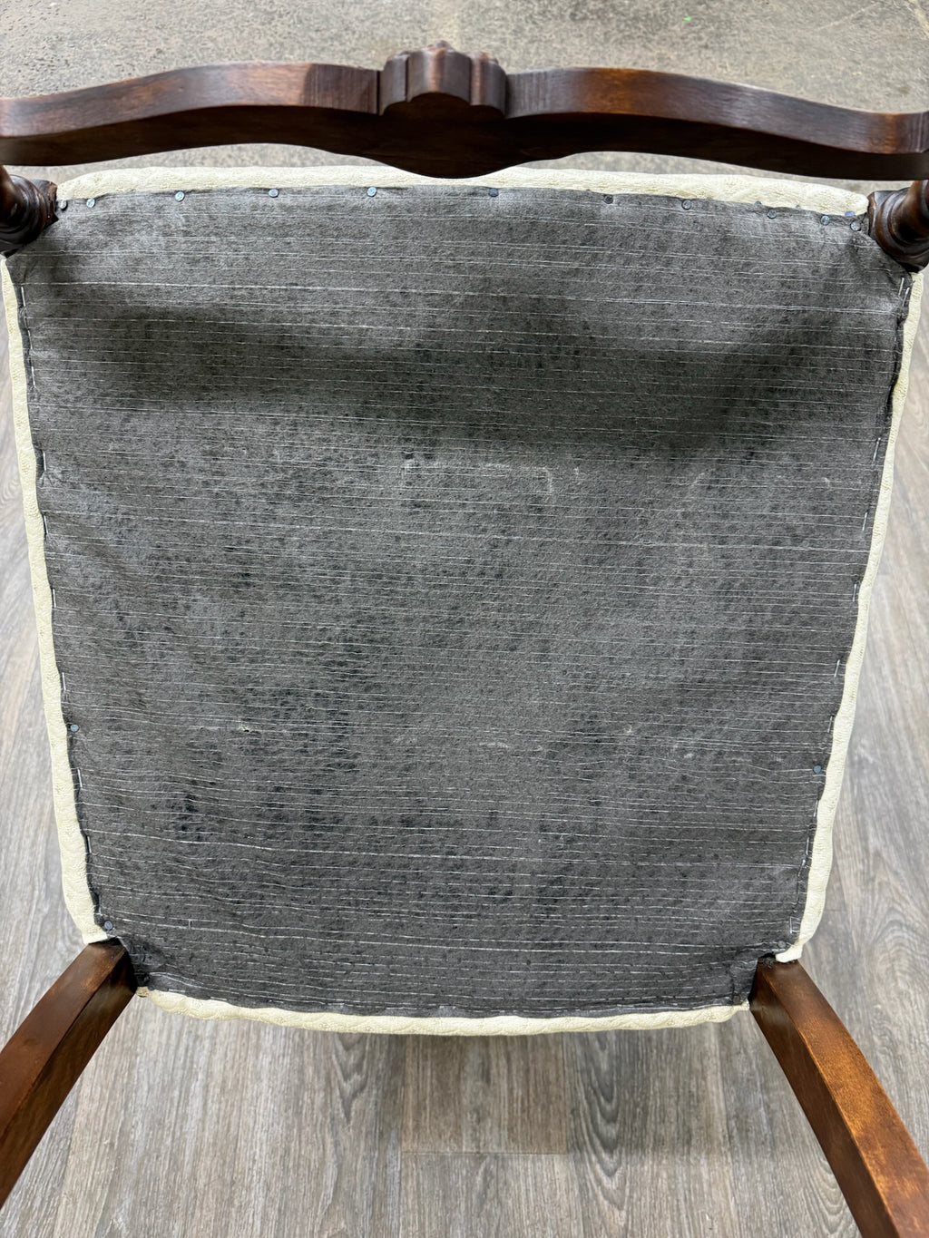 Vintage Spanish Revival Walnut Armchair