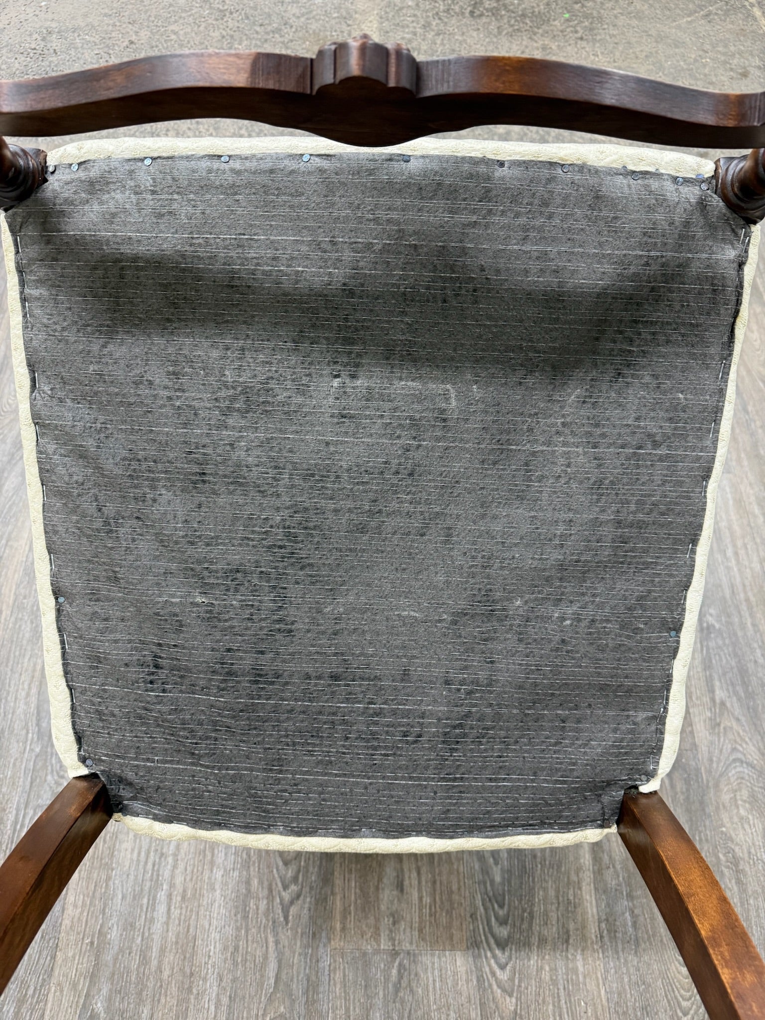Vintage Spanish Revival Walnut Armchair