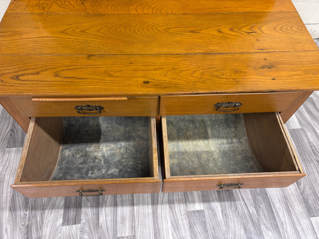 Antique Victorian Possum Belly Baker’s Cabinet with Eagle Crest