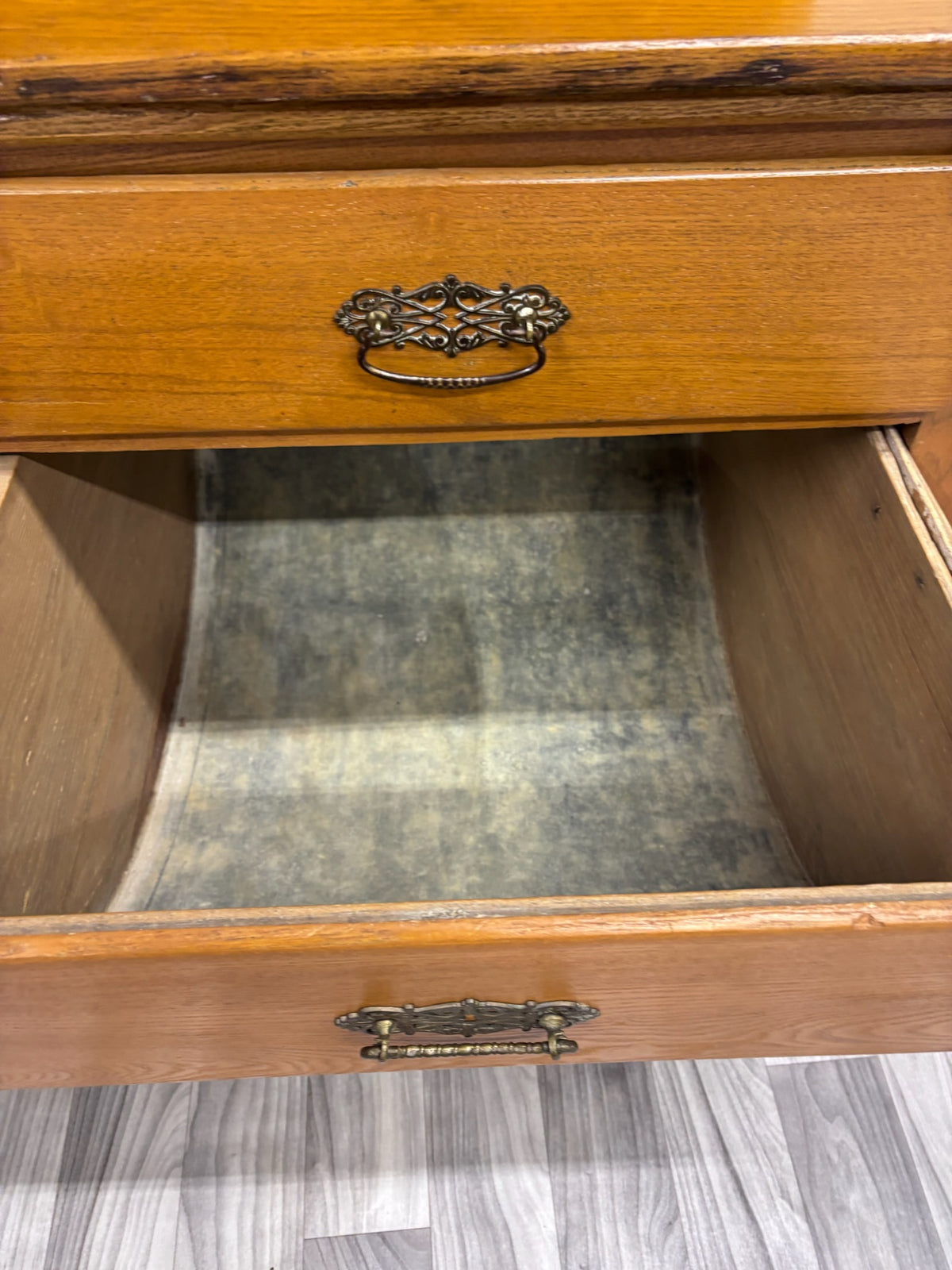 Antique Victorian Possum Belly Baker’s Cabinet with Eagle Crest