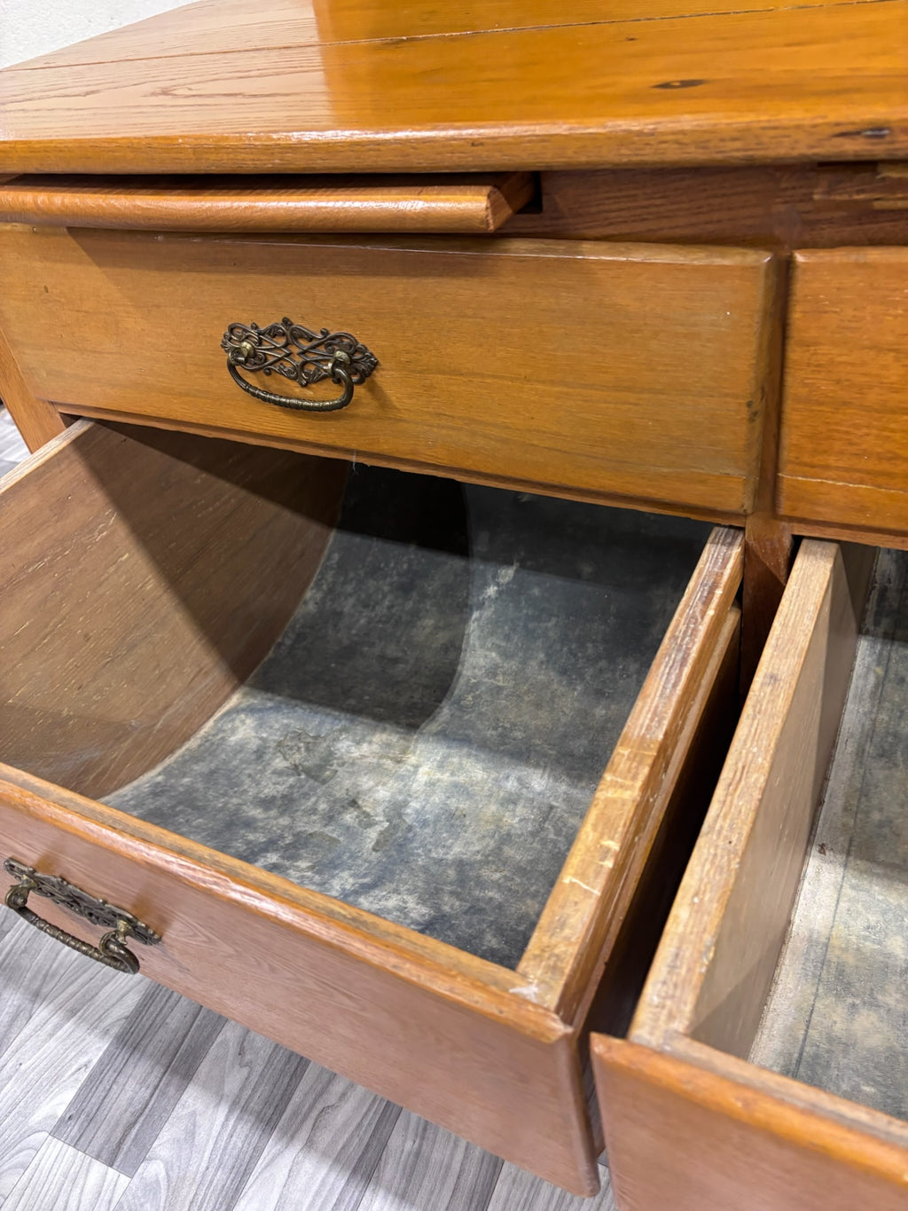 Antique Victorian Possum Belly Baker’s Cabinet with Eagle Crest