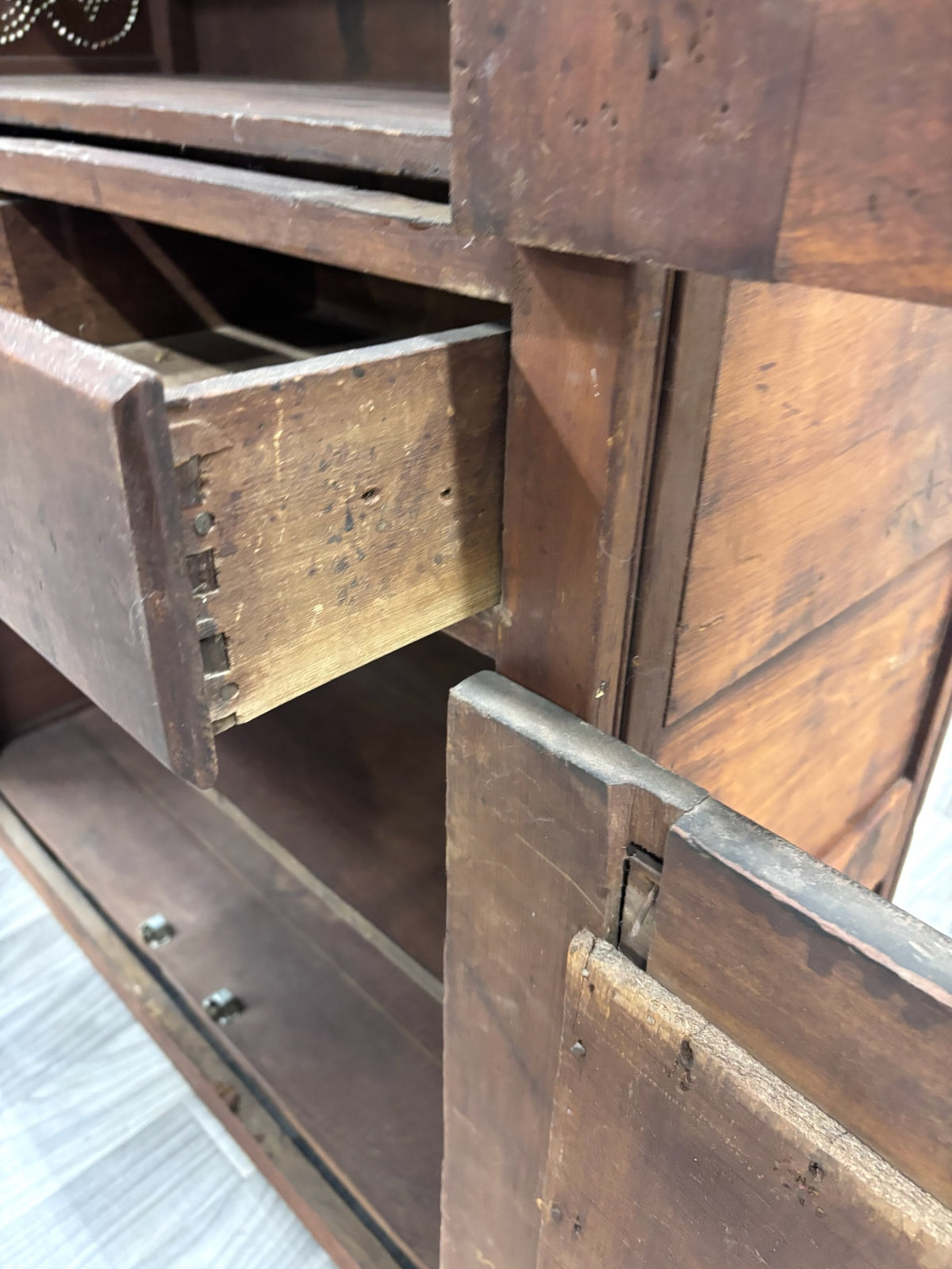 Antique c. 1870-1900 American Primitive Country Pie Safe Cupboard