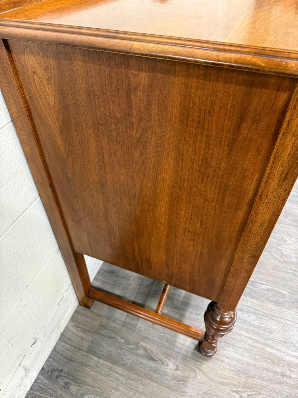 Vintage American Jacobean Tudor Revival Walnut Buffet Sideboard Server