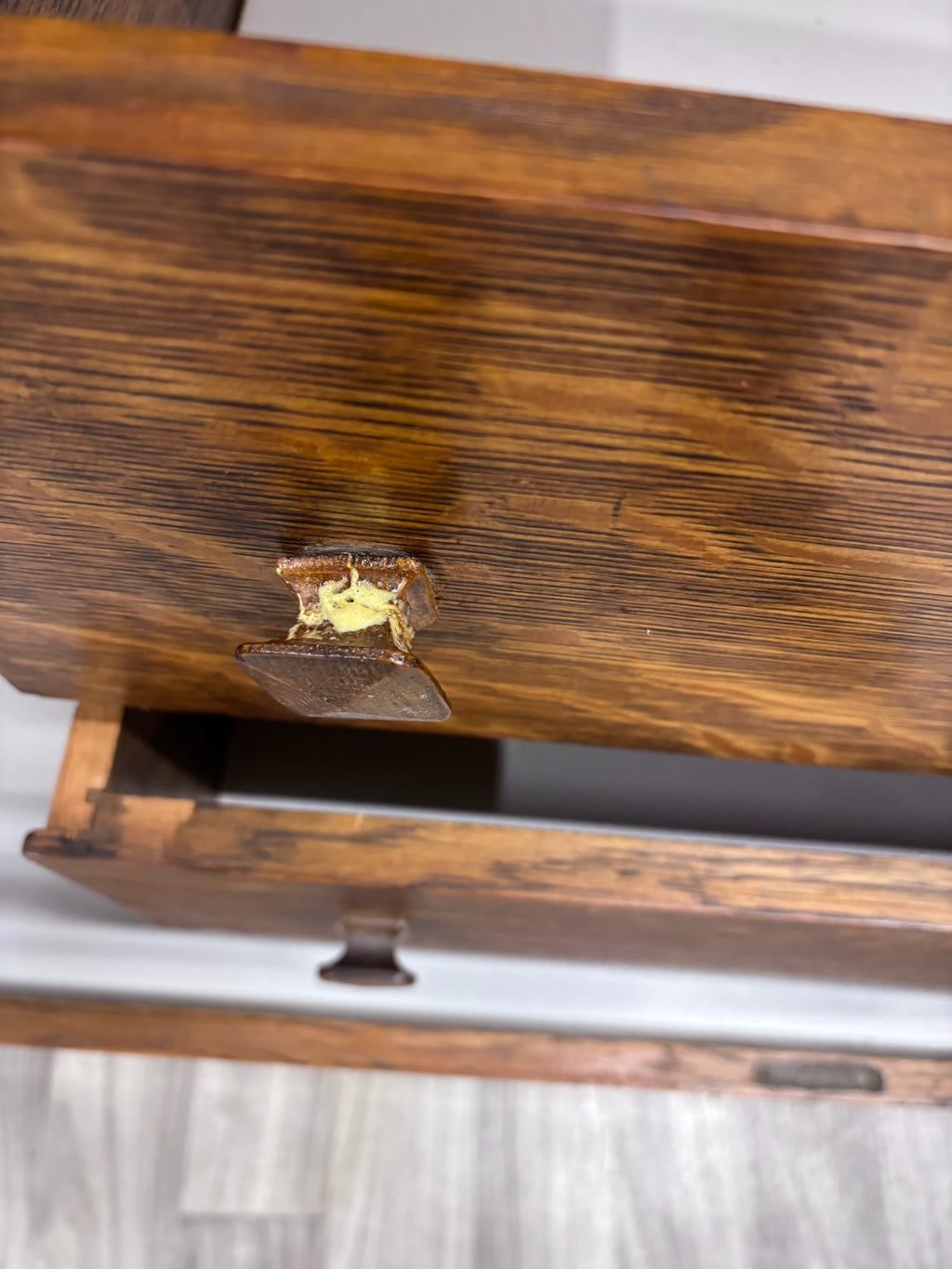 Antique American Mission Arts & Crafts Tiger Oak Sideboard Buffet Console