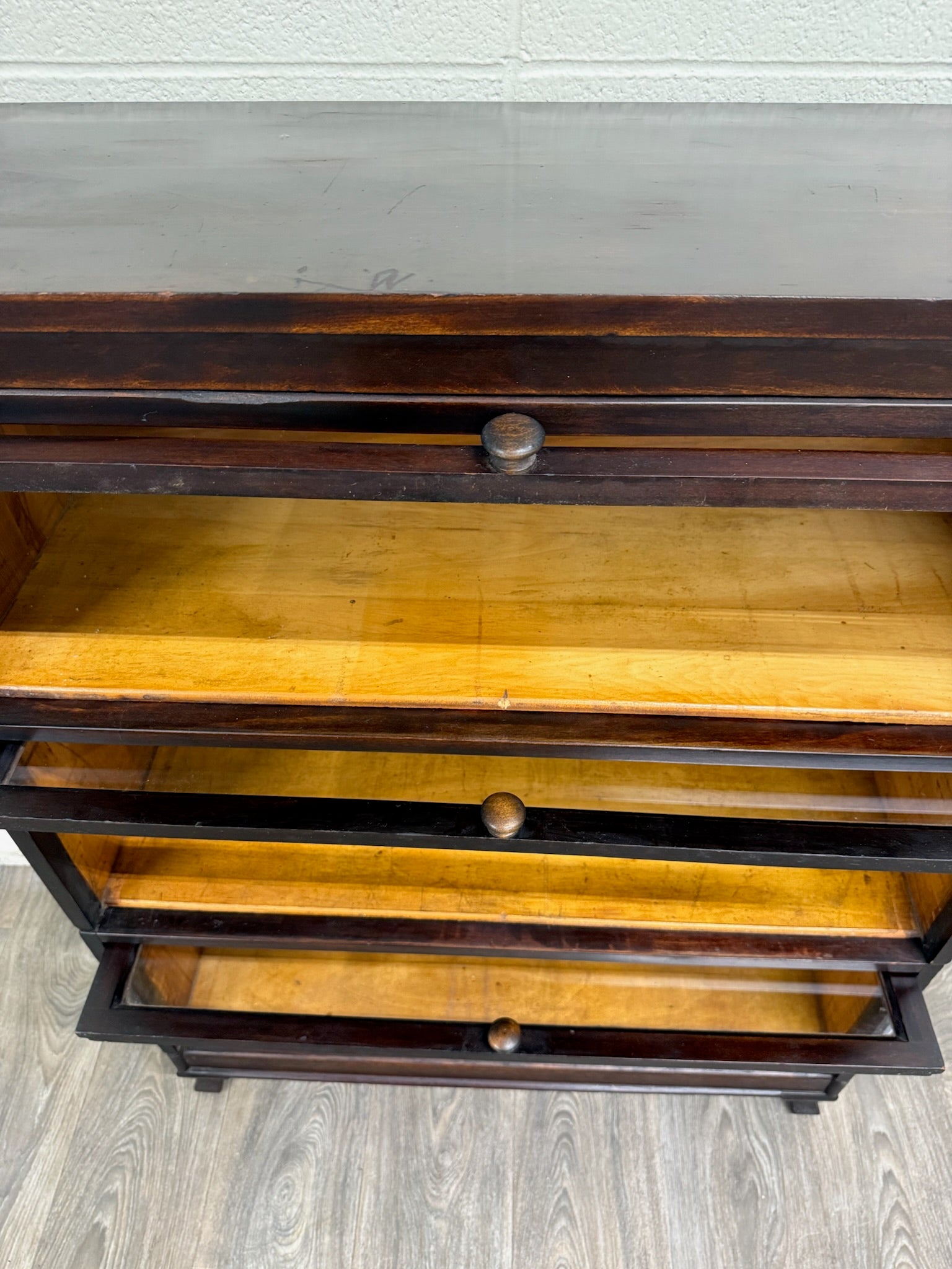 Antique Macey Barrister Bookcase Lawyer Bookcase