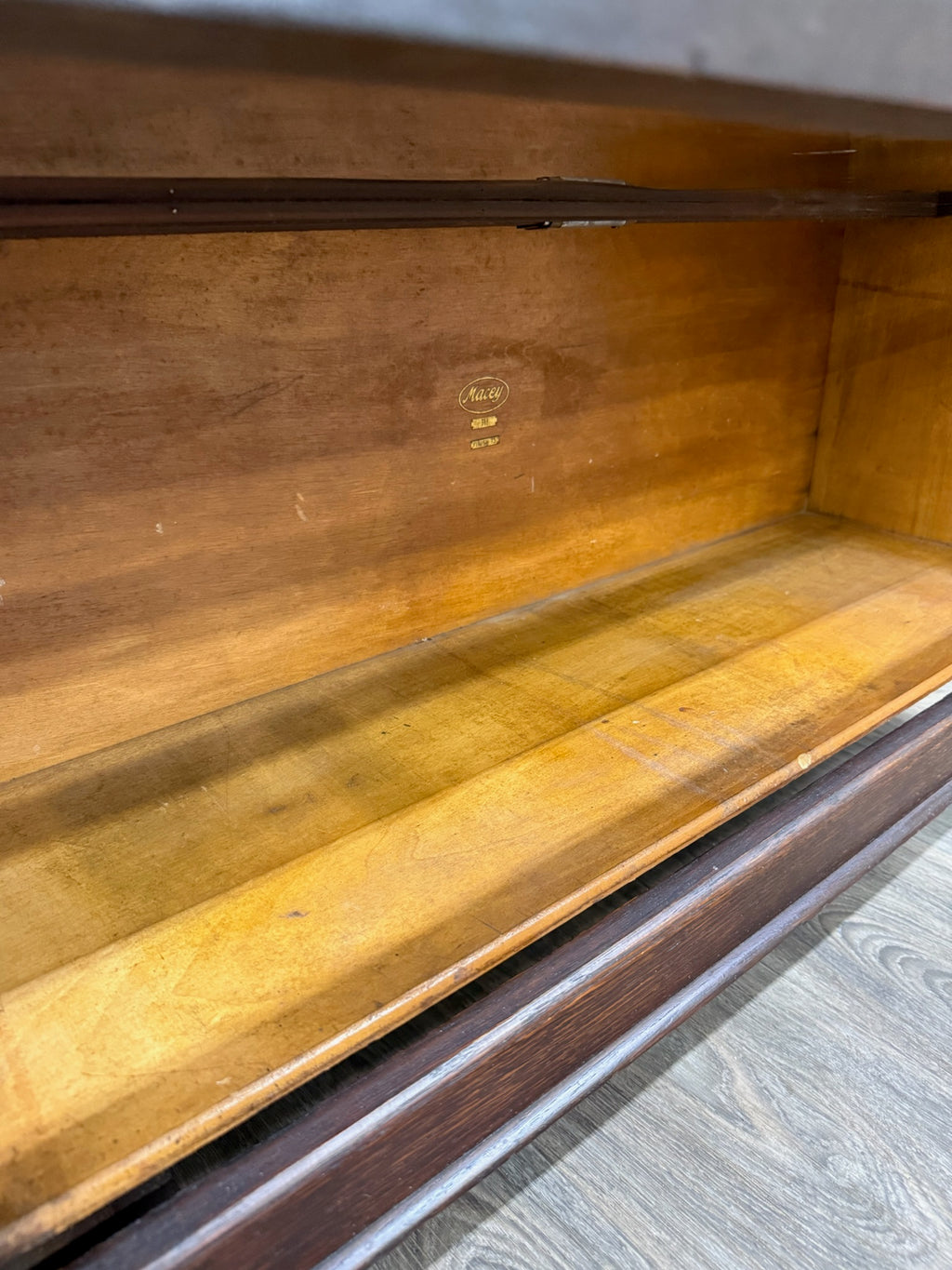 Antique Macey Barrister Bookcase Lawyer Bookcase