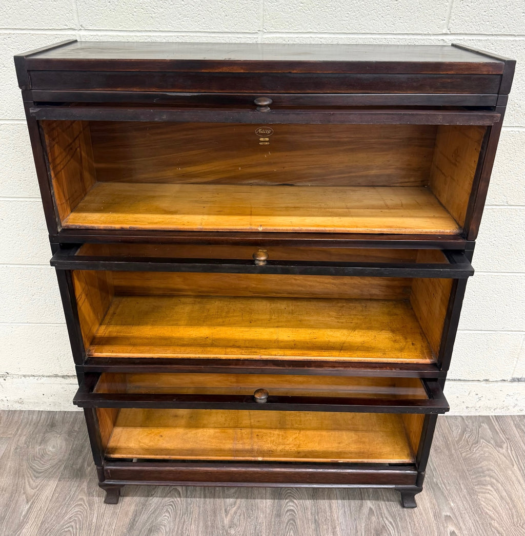 Antique Macey Barrister Bookcase Lawyer Bookcase