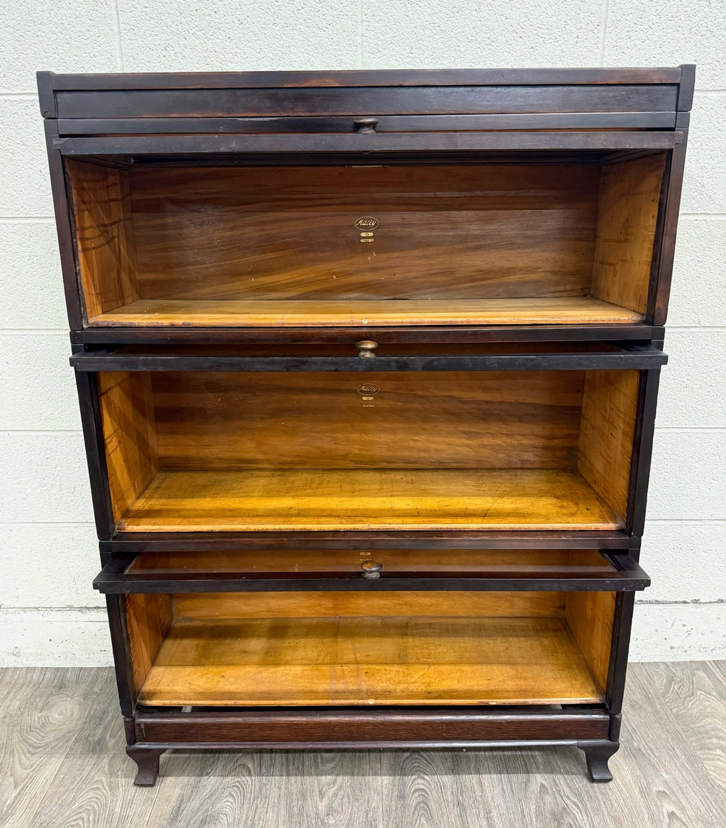 Antique Macey Barrister Bookcase Lawyer Bookcase