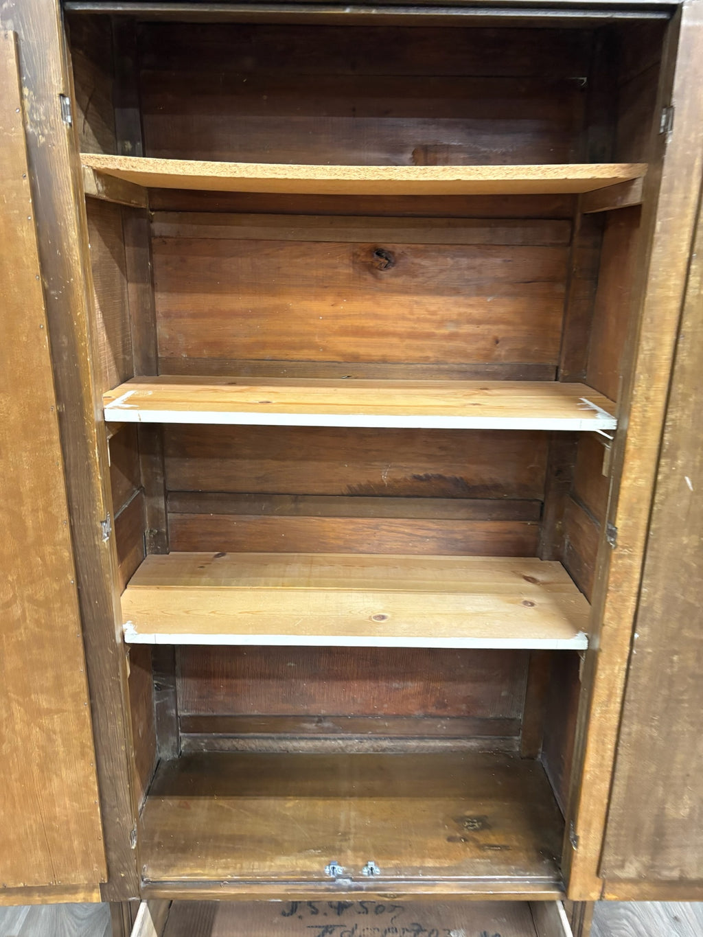 Antique Victorian Eastlake Aesthetic Movement Wardrobe Armoire Hall Cupboard