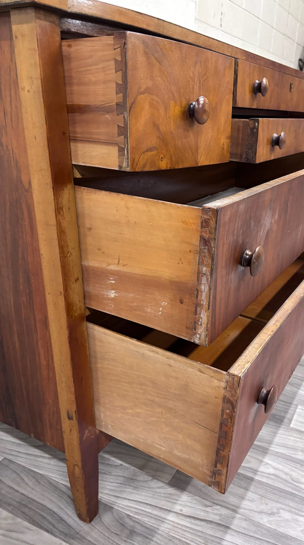 Antique Holland Furniture Co. of Michigan Mahogany Six Drawer Dresser
