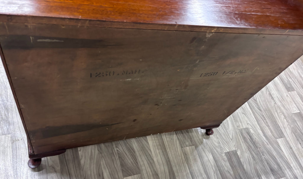 Antique Chippendale Style Mahogany Four Drawer Chest of Drawers Bachelor’s Chest