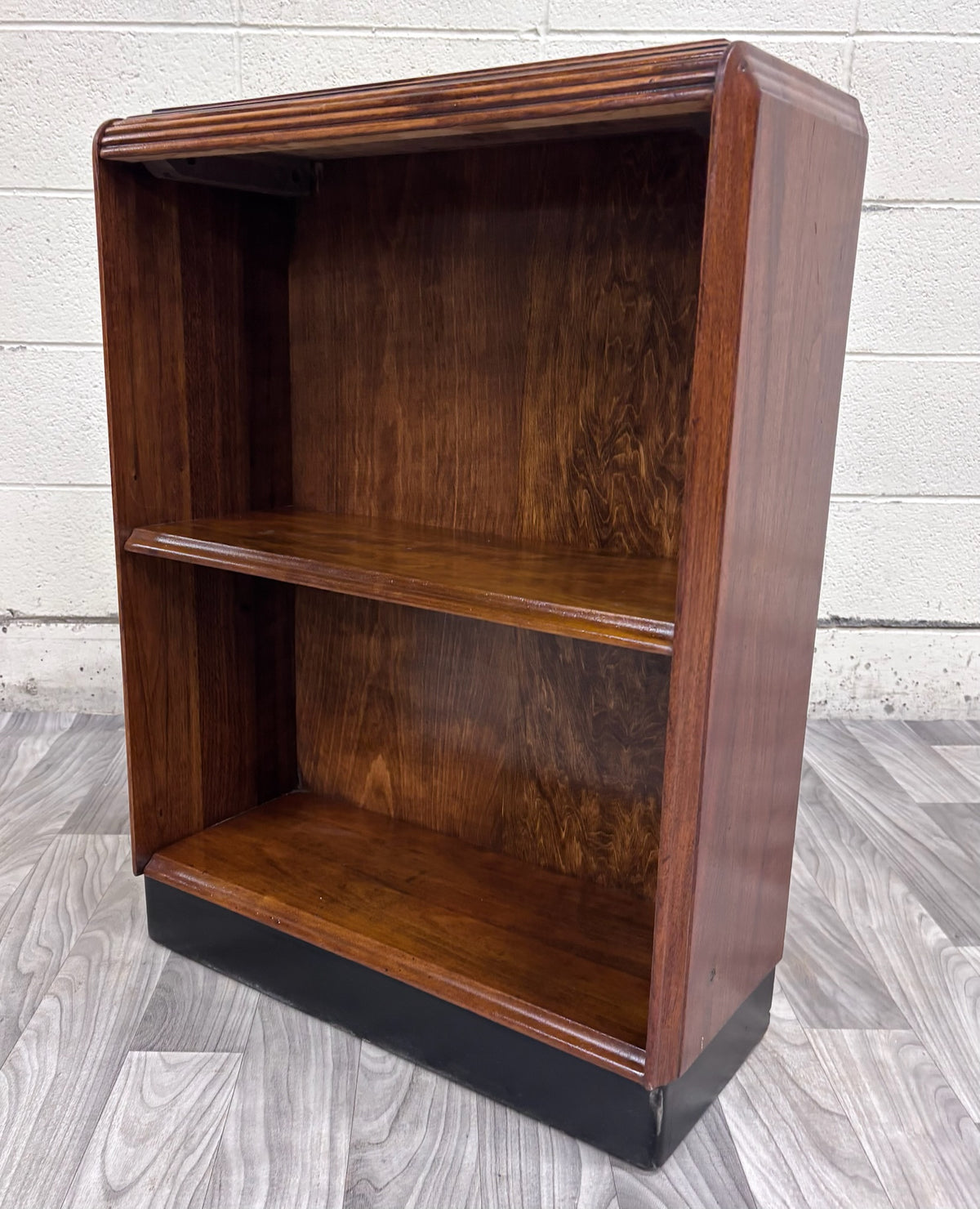 Vintage Art Deco Waterfall Style Oak Bookcase