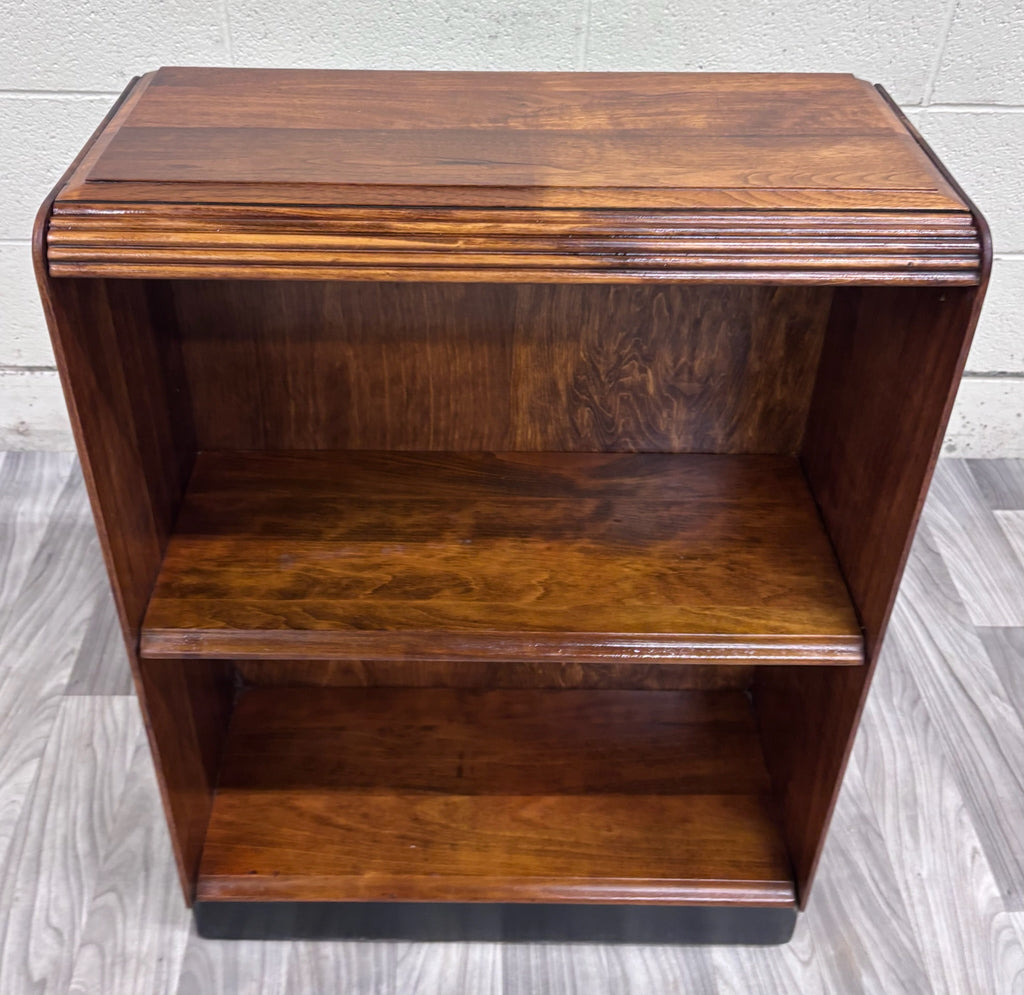 Vintage Art Deco Waterfall Style Oak Bookcase