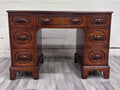 VTG Davis Cabinet Co Lillian Russell Style Black Walnut Executive Writing Desk