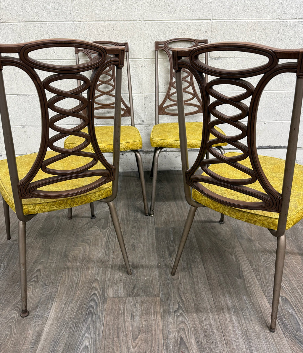 Vintage Brody Seating Company Mid Century Modern Dining Chairs - Set of 4