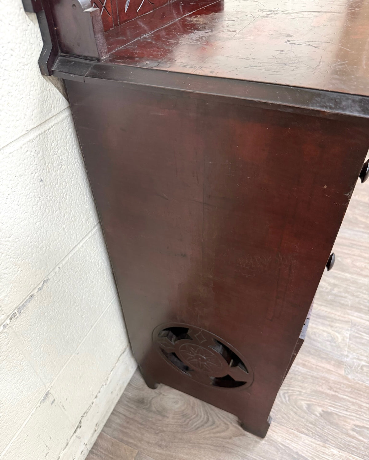 Antique Victorian Eastlake Aesthetic Movement Bedside Cabinet