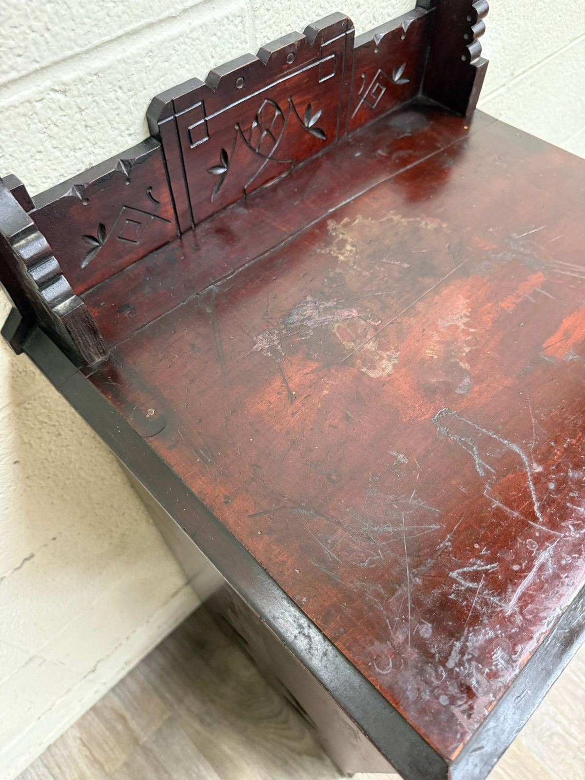 Antique Victorian Eastlake Aesthetic Movement Bedside Cabinet